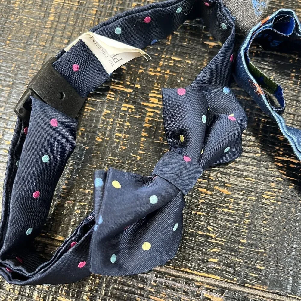 Janie & Jacks Adjustable Bow Ties 5 Designs Blue Collection For Kids